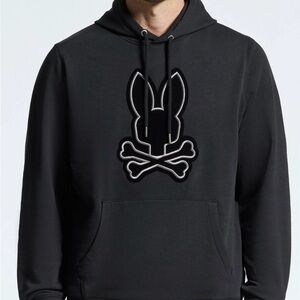Psycho Bunny Black Sweatshirt with Iconic Bunny Skull